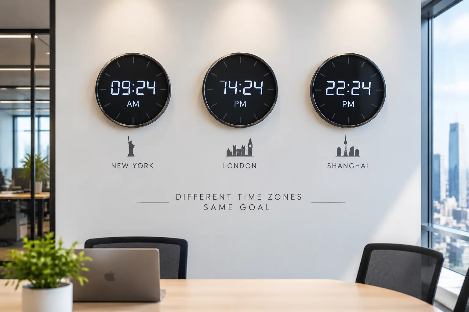Working Across Three Time Zones